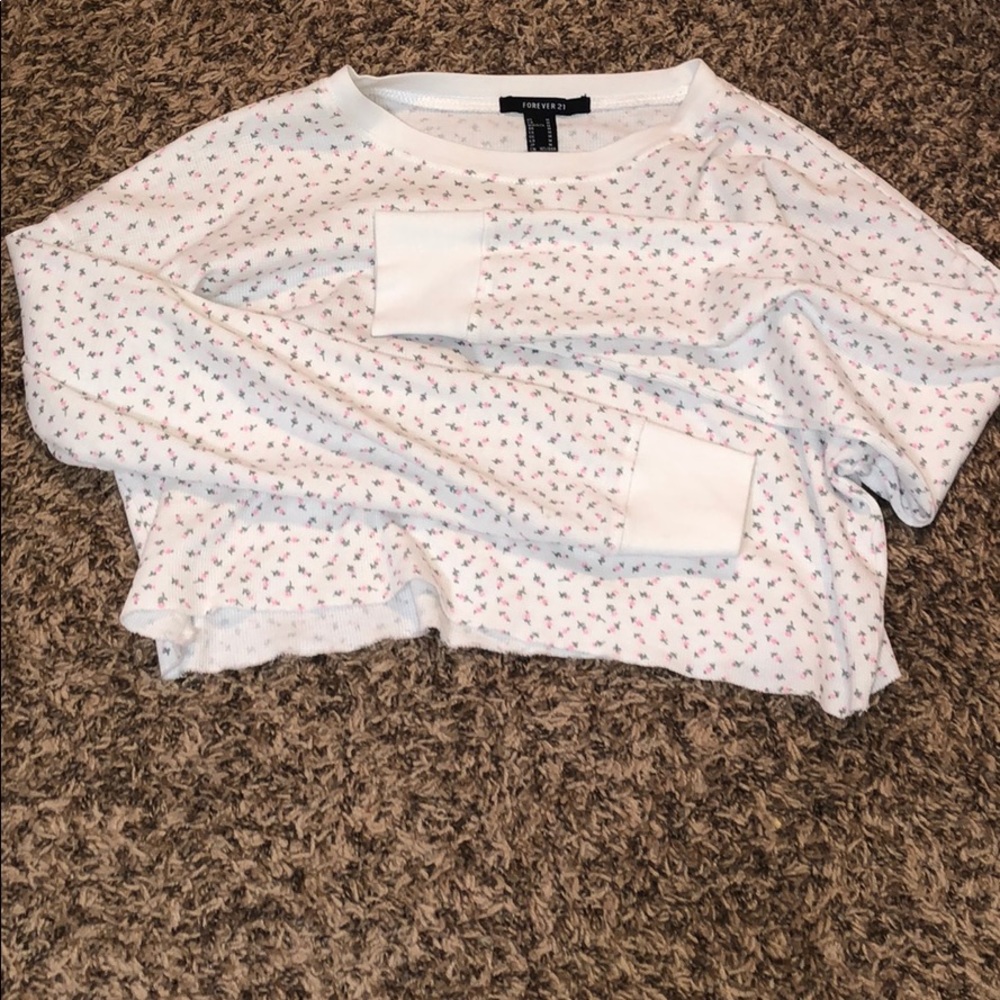 Crop too long sleeve forever21